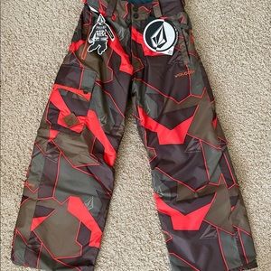 Volcom Kids Youth Snow Pants Ski Snowboard Insulated XS - NWT